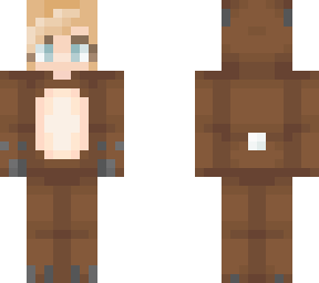 light brown bear onesie