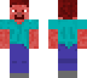 red steve with airpods