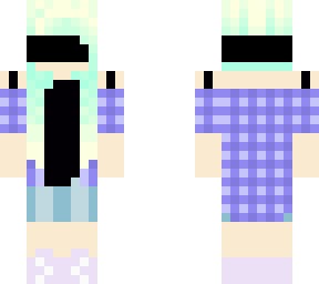 summer mint hair girl