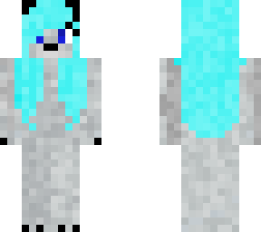 teal hair wolf girl (edit)