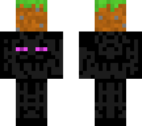 an enderman holding a block!