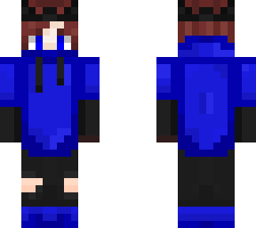 blue hoodie