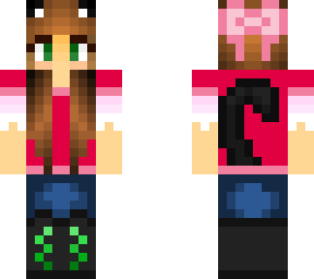 cat girl blossom skin
