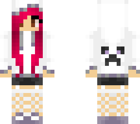 girl with pink hair
