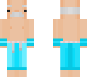 grandpa with blue pants