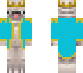 king of pugs (cyan)