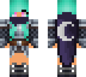 medieval cyan girl
