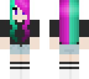 multicolored hair oc