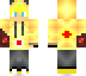pikachu boy with robotic arm