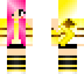 pink hair pikachu girl