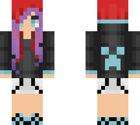 red and purple girl