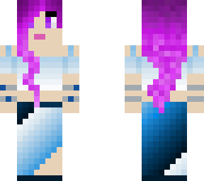 blue gradient girl