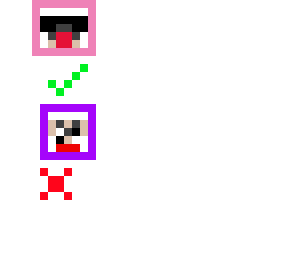 pink sheep yes purple shep no