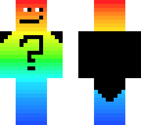 rainbow guy with a cape