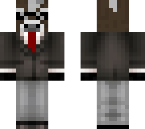 a cow in a suit