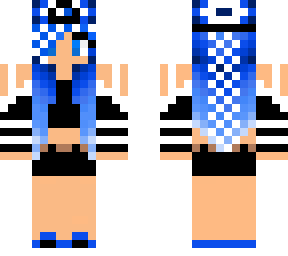 cool blue girl