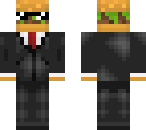 hamburger with a suit