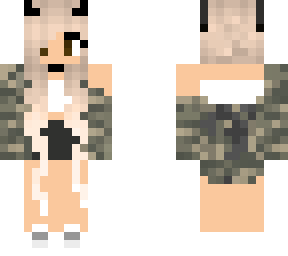 wolf/devil girl with camo outfit