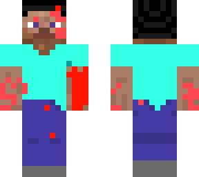 battle steve with blood
