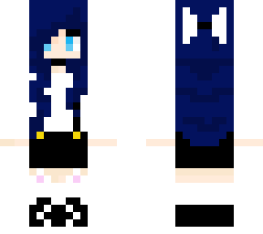 female skin ( dark blue hair)