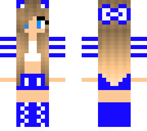 girls blue and white outfit