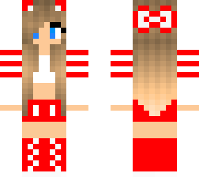 girls red and white outfit