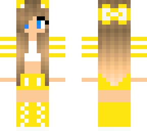 girls yellow and white outfit