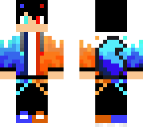 red and blue