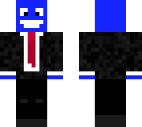 blue guy in a suit
