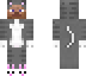 cat with bunny slippers