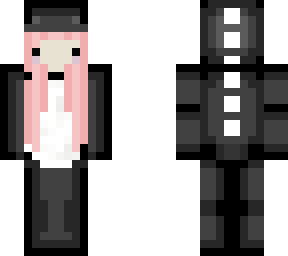 derpy dino girl (black with pink hair)