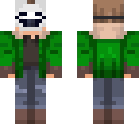 green jacket mask