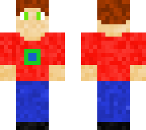 red shirt man