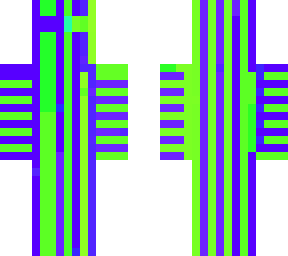 blue and green slime