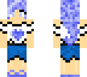 blue haired girl