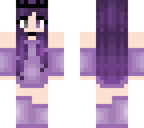 cleora - purple hair - lavender outfit