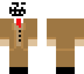 fixed troll face (brown tux)