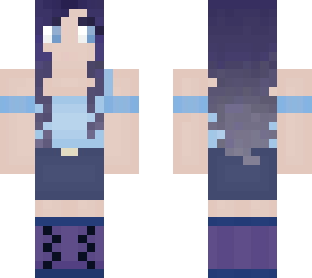 girl with purple hair