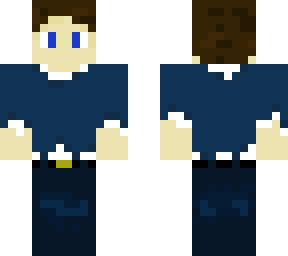 guy with brown hair and a blue shirt