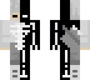 Half Dead Skeleton | Minecraft Skin