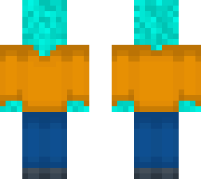 orange shirt.... i think its cyan?