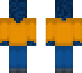 orange shirt navy