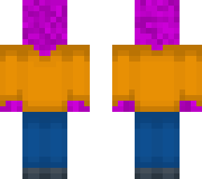 orange shirt purple