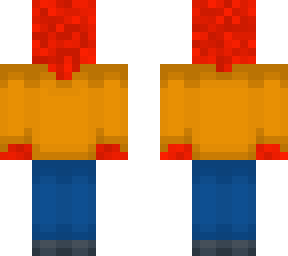 orange shirt red