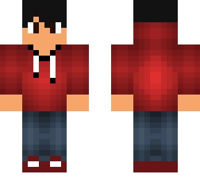 red hoodie