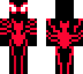 spiderman red and black