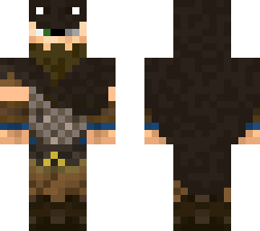 viking with (bear costume)