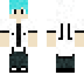 blue boy with white hoodie