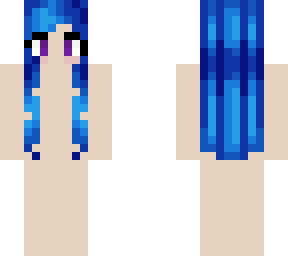 blue haired skin base