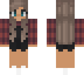 cute girl skin with overals